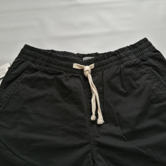 Djab Black Stretch Twill Pull-On Shorts Small NWT - Picture 2 of 7